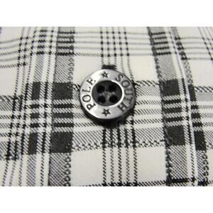 South Pole Men Button Up Black Plaid  Casual Shirt Long Sleeve Sz XX Large 2X